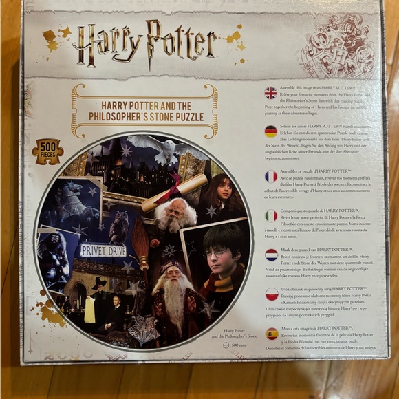 Harry Potter unique circular 500 piece puzzle and 2 funko pops - Picture 2 of 13